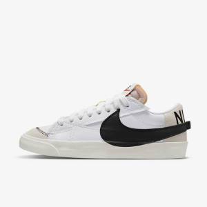 Scarpe Da Ginnastica Uomo Nike Blazer Low 77 Jumbo Bianche Nere | NK493MAI