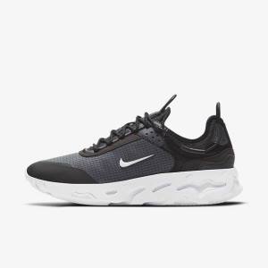 Scarpe Da Ginnastica Uomo Nike React Live Nere Grigie Scuro Bianche | NK839KYH