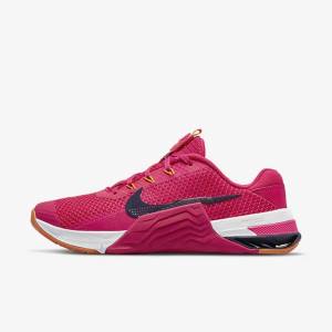 Scarpe Palestra Donna Nike Metcon 7 Rosa Gialle Blu | NK134JPQ