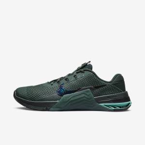 Scarpe Palestra Donna Nike Metcon 7 Verdi Verde Acqua Nere Colorate | NK907JSQ