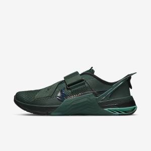 Scarpe Palestra Uomo Nike Metcon 7 FlyEase Verdi Nere Verde Acqua Colorate | NK149BKY