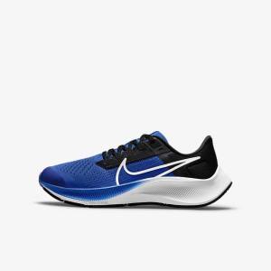 Scarpe Running Bambino Nike Air Zoom Pegasus 38 Older Strada Blu Reale Nere Bianche | NK317TPE