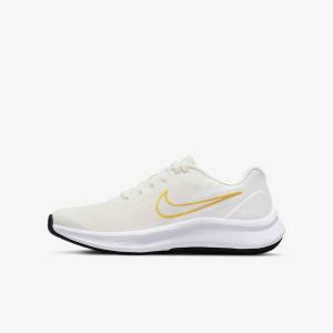 Scarpe Running Bambino Nike Star Runner 3 Older Strada Bianche Oro Colorate | NK649HYC