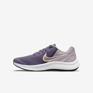 Scarpe Running Bambino Nike Star Runner 3 Older Strada Viola Grigie Metal Rosse Marroni | NK967KYC