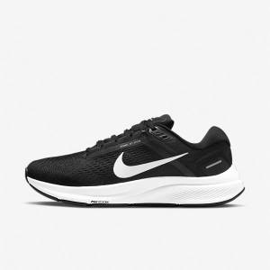 Scarpe Running Donna Nike Air Zoom Structure 24 Strada Nere Bianche | NK293XGQ