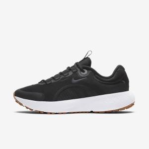 Scarpe Running Donna Nike React Escape Run Strada Nere Grigie Scuro Bianche Nere | NK540HAW