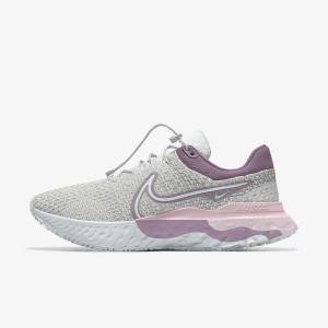 Scarpe Running Donna Nike React Infinity Run 3 By You Custom Strada Grigie Platino Grigie | NK453OBM