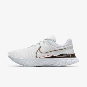 Scarpe Running Donna Nike React Infinity Run 3 By You Custom Strada Bianche | NK539QZD