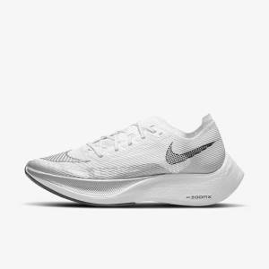 Scarpe Running Donna Nike ZoomX Vaporfly Next% 2 Strada Racing Bianche Gialle Blu | NK908ZJA