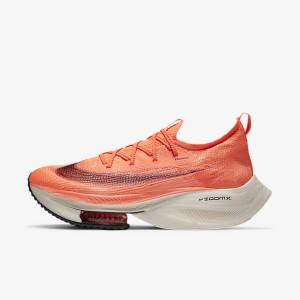 Scarpe Running Uomo Nike Air Zoom Alphafly NEXT% Flyknit Strada Racing Viola Rosse Nere Nere | NK352HGC