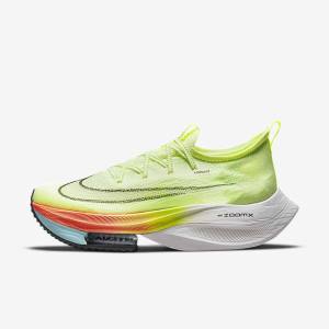 Scarpe Running Uomo Nike Air Zoom Alphafly NEXT% Flyknit Strada Racing Mangue Chiaro Metal Rosse Marroni Nere | NK514PNW