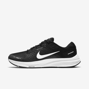 Scarpe Running Uomo Nike Air Zoom Structure 23 Strada Nere Grigie Scuro Bianche | NK981JMF