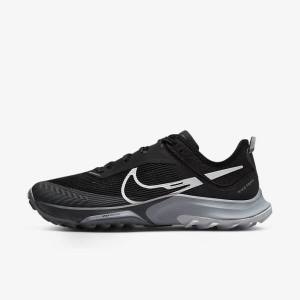 Scarpe Running Uomo Nike Air Zoom Terra Kiger 8 Trail Nere Grigie Scuro Platino | NK837JTO