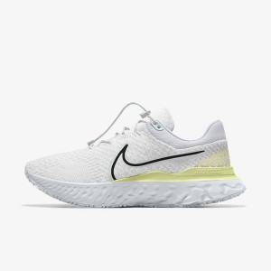 Scarpe Running Uomo Nike React Infinity Run 3 By You Custom Strada Bianche | NK327RWF