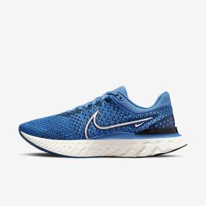 Scarpe Running Uomo Nike React Infinity Run Flyknit 3 Strada Blu Nere | NK547BOA