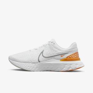 Scarpe Running Uomo Nike React Infinity Run Flyknit 3 Strada Bianche Grigie | NK564ZNT