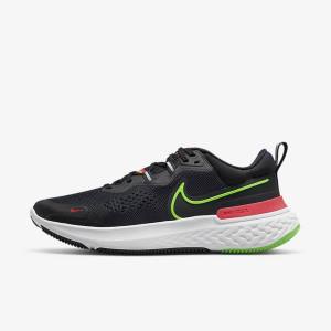 Scarpe Running Uomo Nike React Miler 2 Strada Nere Rosse Bianche Verdi | NK432HPY