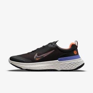 Scarpe Running Uomo Nike React Miler 2 Shield Weatherised Strada Nere Arancioni Indaco | NK704GUM