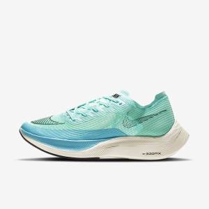 Scarpe Running Uomo Nike ZoomX Vaporfly Next% 2 Strada Racing Bianche Metal Argento Nere | NK743TQN