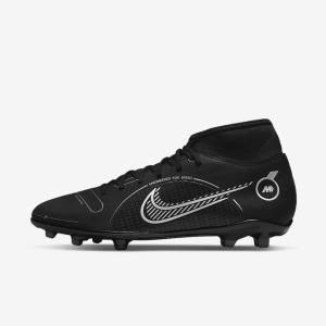 Scarpe da Calcio Donna Nike Mercurial Superfly 8 Club MG Multi-Grounds Nere Grigie Metal Argento | NK467OHY