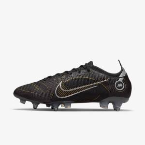 Scarpe da Calcio Donna Nike Mercurial Vapor 14 Elite SG-PRO Anti-Clog Traction Soft-Grounds Nere Metal Argento Grigie Metal Oro | NK360JLK