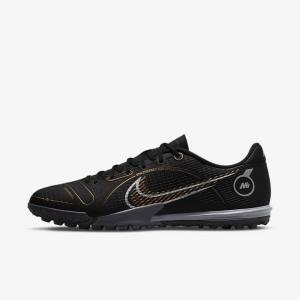 Scarpe da Calcio Donna Nike Mercurial Vapor 14 Academy TF Turf Nere Metal Argento Grigie Metal Oro | NK720GFR