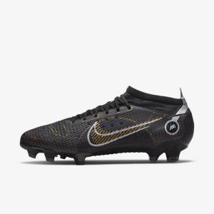 Scarpe da Calcio Donna Nike Mercurial Vapor 14 Pro FG Firm-Ground Nere Metal Argento Grigie Metal Oro | NK857JYI