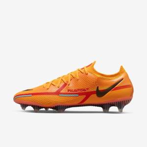 Scarpe da Calcio Donna Nike Phantom GT2 Elite FG Firm-Ground Arancioni Rosse Chiaro Nere | NK146VJO