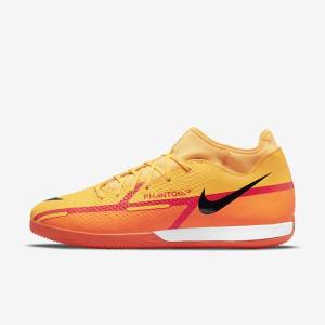 Scarpe da Calcio Donna Nike Phantom GT2 Academy Dynamic Fit IC Indoor Court Arancioni Rosse Chiaro Nere | NK267HAN