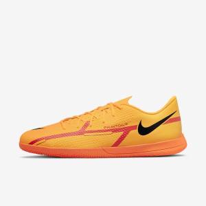 Scarpe da Calcio Donna Nike Phantom GT2 Club IC Indoor Court Arancioni Rosse Chiaro Nere | NK690FXY