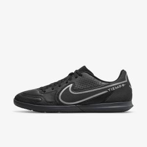 Scarpe da Calcio Donna Nike Tiempo Legend 9 Club IC Indoor-Court Nere Grigie Scuro | NK504EVZ