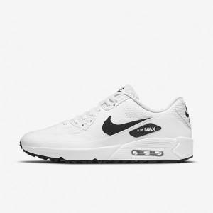 Scarpe da Golf Donna Nike Air Max 90 G Bianche Nere | NK417PLX