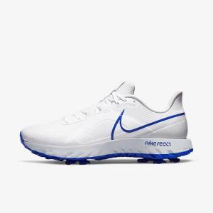 Scarpe da Golf Donna Nike React Infinity Pro Bianche Platino Blu | NK271JAV