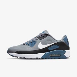 Scarpe da Golf Uomo Nike Air Max 90 G Grigie Nere Bianche | NK594QKI