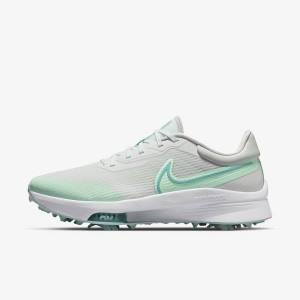 Scarpe da Golf Uomo Nike Air Zoom Infinity Tour NEXT% Bianche Menta Platino Verde Acqua | NK607HIC