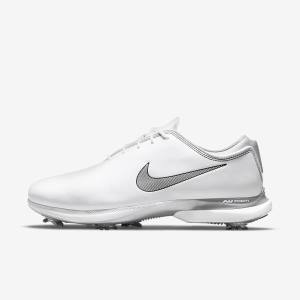 Scarpe da Golf Uomo Nike Air Zoom Victory Tour 2 Bianche Metal Platino Nere | NK427GLZ