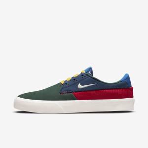 Scarpe da Skate Donna Nike SB Shane Verdi Rosse Blu Marino | NK068SYP