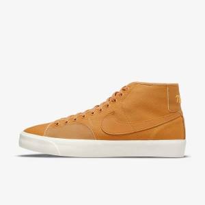 Scarpe da Skate Uomo Nike SB BLZR Court Mid Premium Gialle | NK174SFZ