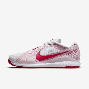 Scarpe da Tennis Uomo Nike NikeCourt Air Zoom Vapor Pro Clay Court Bianche Rosse | NK207JXL