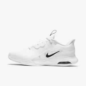 Scarpe da Tennis Uomo Nike NikeCourt Air Max Volley Hard Court Bianche Nere | NK348RVI