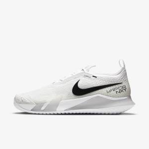 Scarpe da Tennis Uomo Nike NikeCourt React Vapor NXT Hard-Court Bianche Grigie Nere | NK614OPT