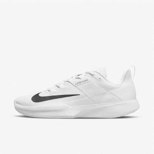 Scarpe da Tennis Uomo Nike NikeCourt Vapor Lite Hard Court Bianche Nere | NK710QEK