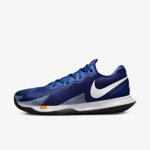 Scarpe da Tennis Uomo Nike NikeCourt Zoom Vapor Cage 4 Rafa Hard Court Blu Reale Blu Arancioni Nere Bianche | NK097APC